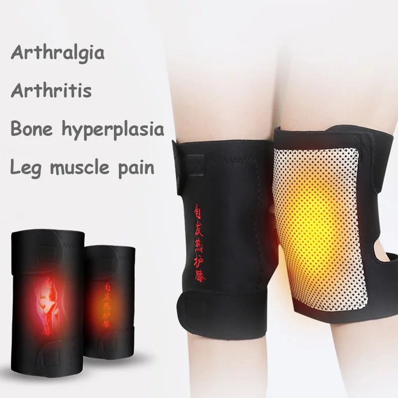 Tourmaline Self Heating Belt Magnetic Therapy Knee Support Protector Pain Relief Arthritis Patella Knee Pads Knee Brace Support