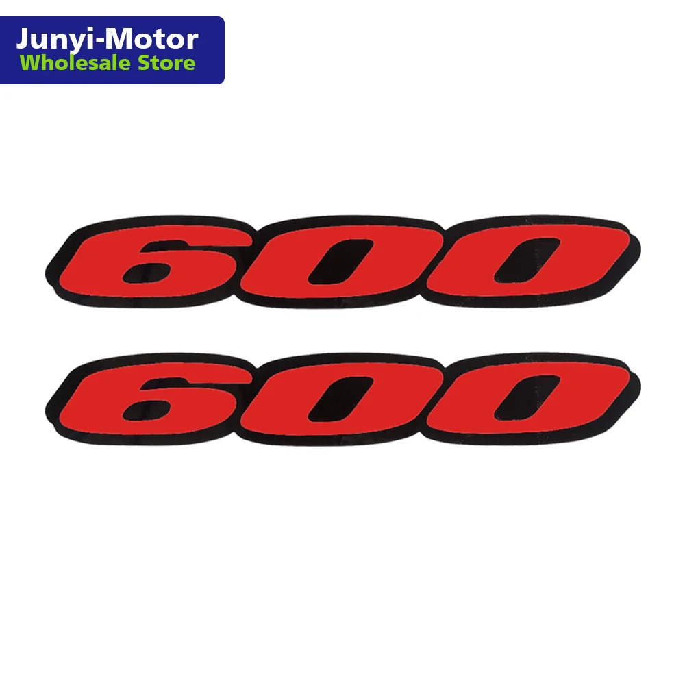 1 Pair Sticker For Suzuki GSXR 600 GSXR 750 GSXR 1000 Logo Red Badge Track Bike Motorcycle Fairing Tail Decal Badge For CBR 1000