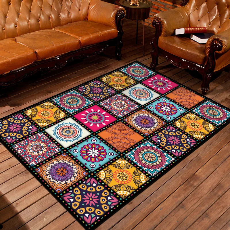 

Vintage Persian style Carpet 3D Printing Carpets for Living Room Bedroom Floor Mats luxury Home Parlor decor Area Rugs alfombra