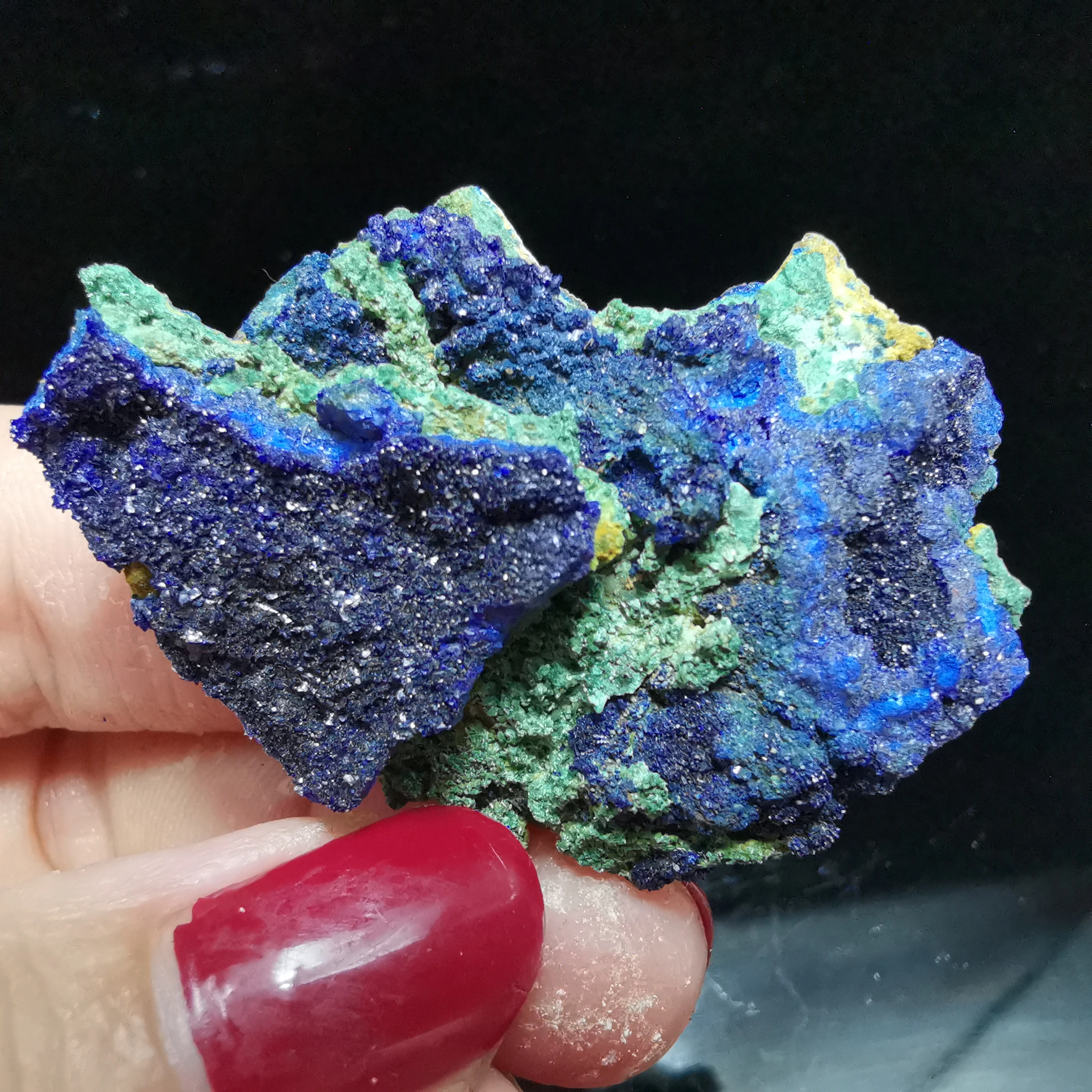 17.7gRare natural quartz crystal natural azurite Malachite gemstone paragenetic stone aural energy healing mineral samples·