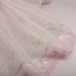 2Yards/Lot High Quality Lace Trim Embroidery Lace Fabric Mesh Lace Ribbon Tulle Guipure Cord Lace Sewing DIY Doll Cloth C128