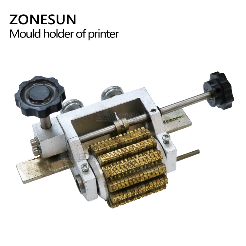 Zonesun partes pneumáticas para impressora, acessório para impressora de código de discagem de fita térmica, ferramenta de codificação, número de produção