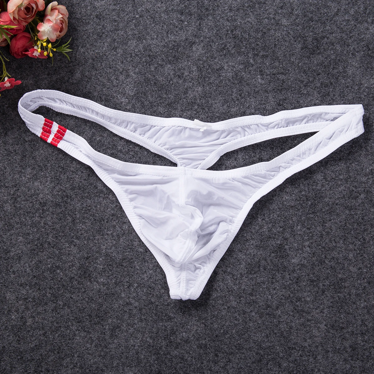 Men\'s G-String Briefs Shorts Underpants 10 Colors Solid Low Waist Thongs