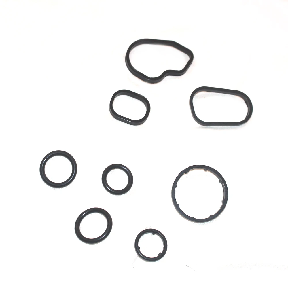 8PCS one set Oil cooler seal OM651 6511801310 6511800665 6511800810