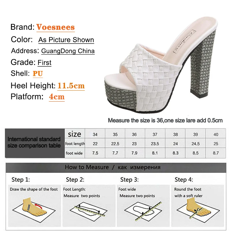 Women Shoes 2021 Summer New Slippers High-Heeled Fashion Waterproof Platform Sandals Female Thick Heel Peep Toe Non-Slip Slides