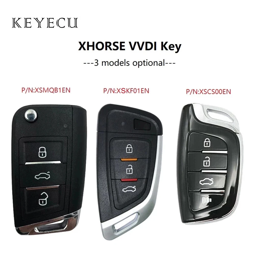 

Keyecu Universal Smart Proximity Remote Car Key FOB for VVDI VVDI2 Key Tool XSKF01EN XSMQB1EN XSCS00EN English Version