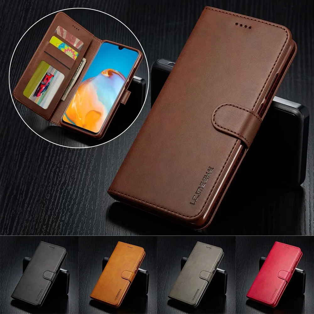 Luxury Leather Case for HUAWEI P40 P30 P20 Pro Lite P Smart 2019 Wallet Flip Cover Mate 10 20 30 Pro Lite  Y5 Y9 with Card Slots