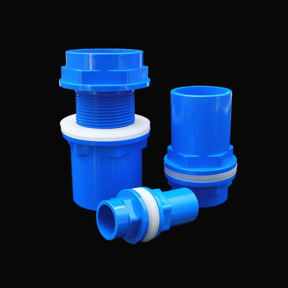 I.D 20/25/32/40/50mm PVC Pipe Connectors Thicken Fish Tank Drain Pipe Joints Garden Irrigation Water Supply Tube Drainage Parts