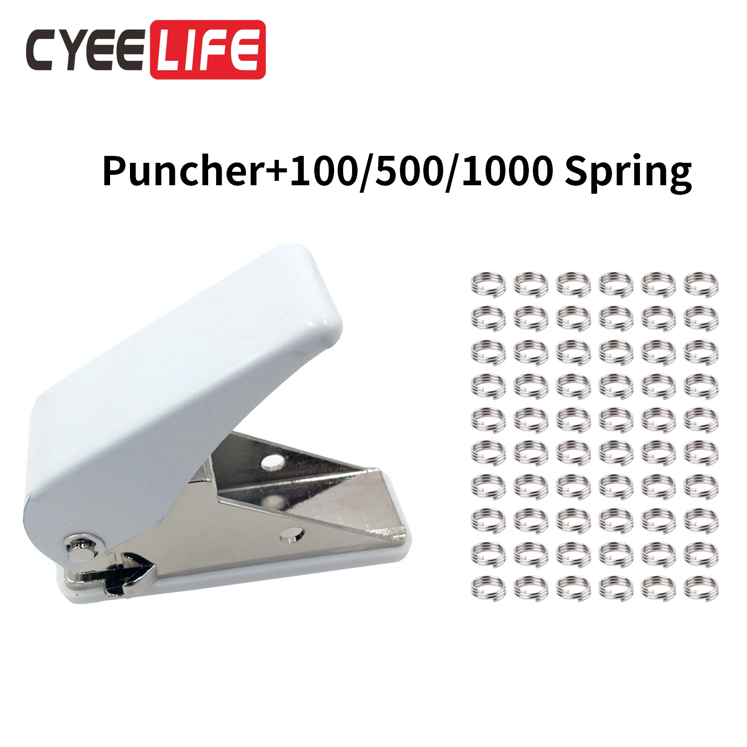 CyeeLife Dart Flights Puncher/PET Flights Punch+Metal Spring O Rings,Dart Accessories kit Dart tool