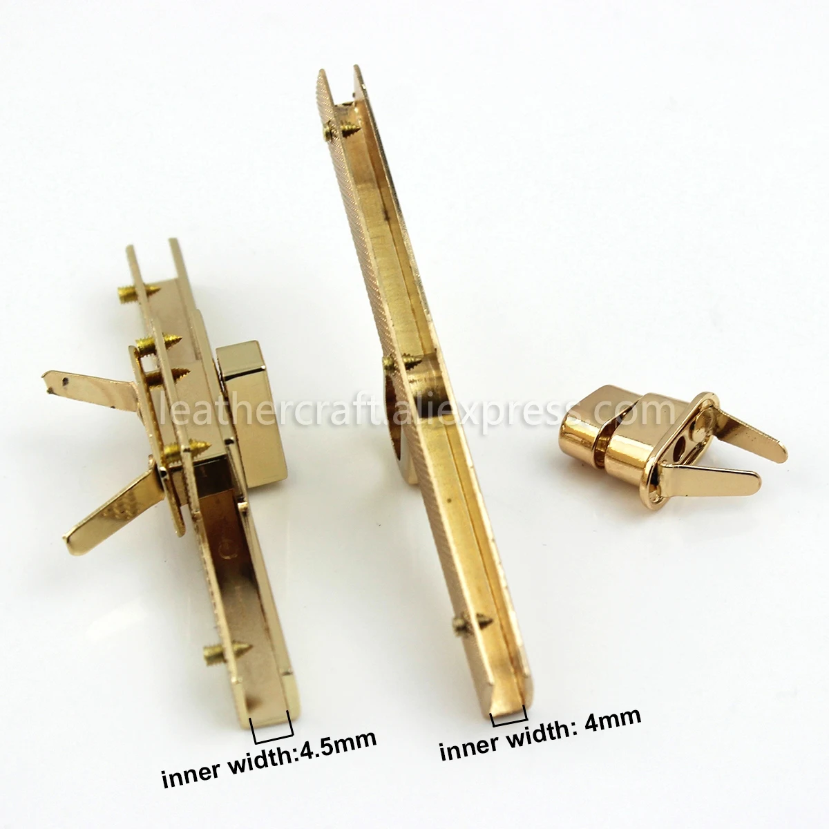 1x Metal Bag Tape Turn Lock Twist Lock Clasp buckles Leather Craft Women Bag Handbag Shoulder Bag Purse DIY Hardware