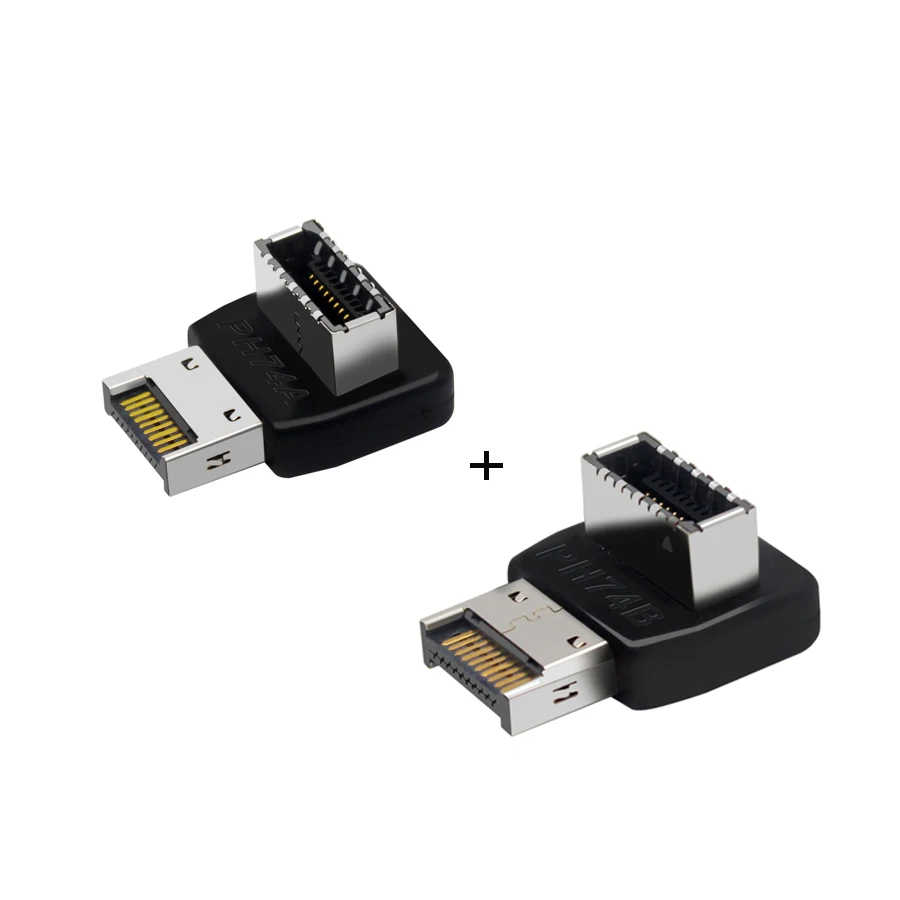 USB 3.1 Type-E материнская плата 20-контактный разъем угловой 90-градусный адаптер штекер-гнездо Удлинитель для кабеля кронштейна типа с