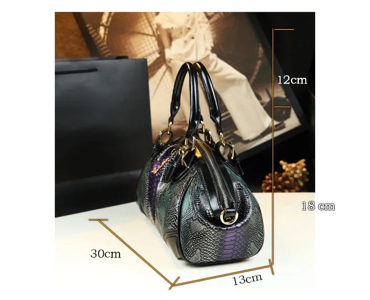 Luxury Cowhide Leather Women Handbags Female tassel Serpentine Dumpling portable Tote bag ladies shoulder messenger bags New