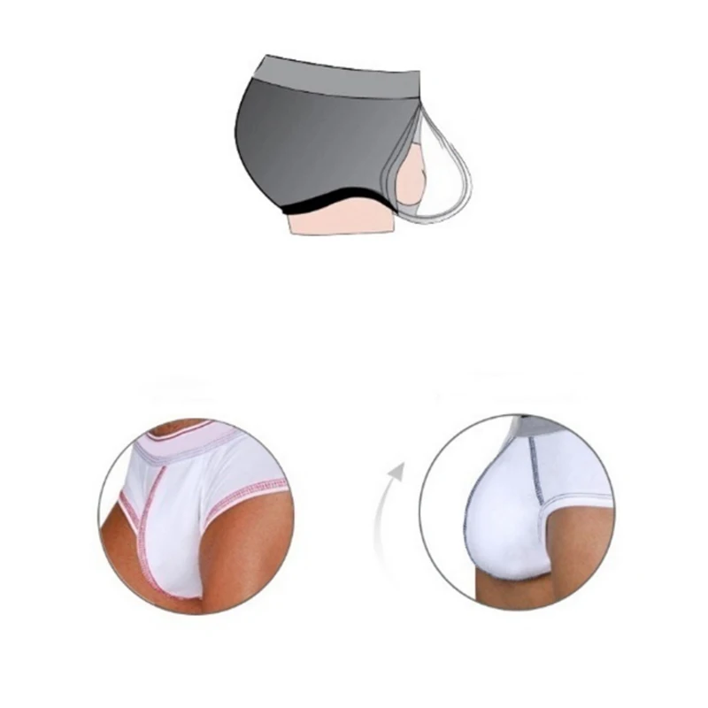 Sexy Bulge Gay Penis Pad Magic Buttocks Removable Push Up Cup Bulge Cup Pads Sponge Cup Enhancing Men Underwear Briefs