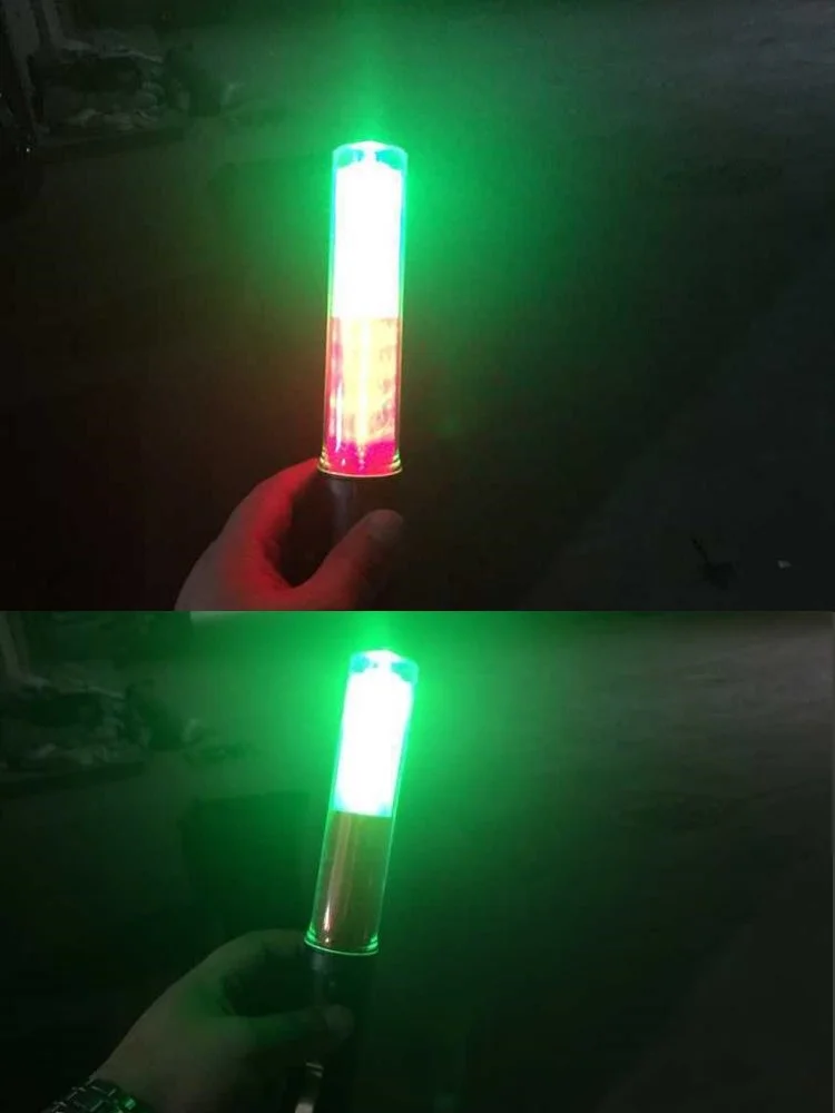 26 Multi-Functionele Flashinglight Rood Groen Tl Led Noodevacuatie Tool Voertuigen Knipperende Pvc Verkeer Baton