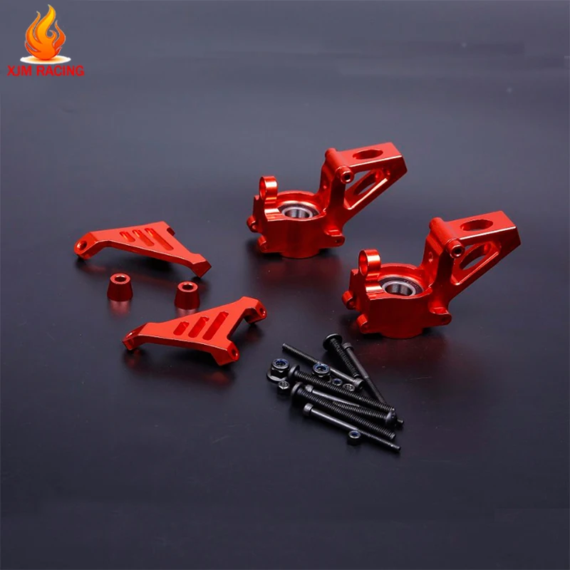 Set di supporti per mozzo anteriore in metallo CNC per 1/5 Hpi Rofun Rovan Km Baja 5b 5t 5sc Truck Rc Car Toys Parts