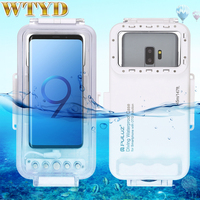 PULUZ 45m 147ft Waterproof Diving Case Taking Underwater Housing Cover For iPhone 15 Series Galaxy Huawei Xiaomi Phones Type-C