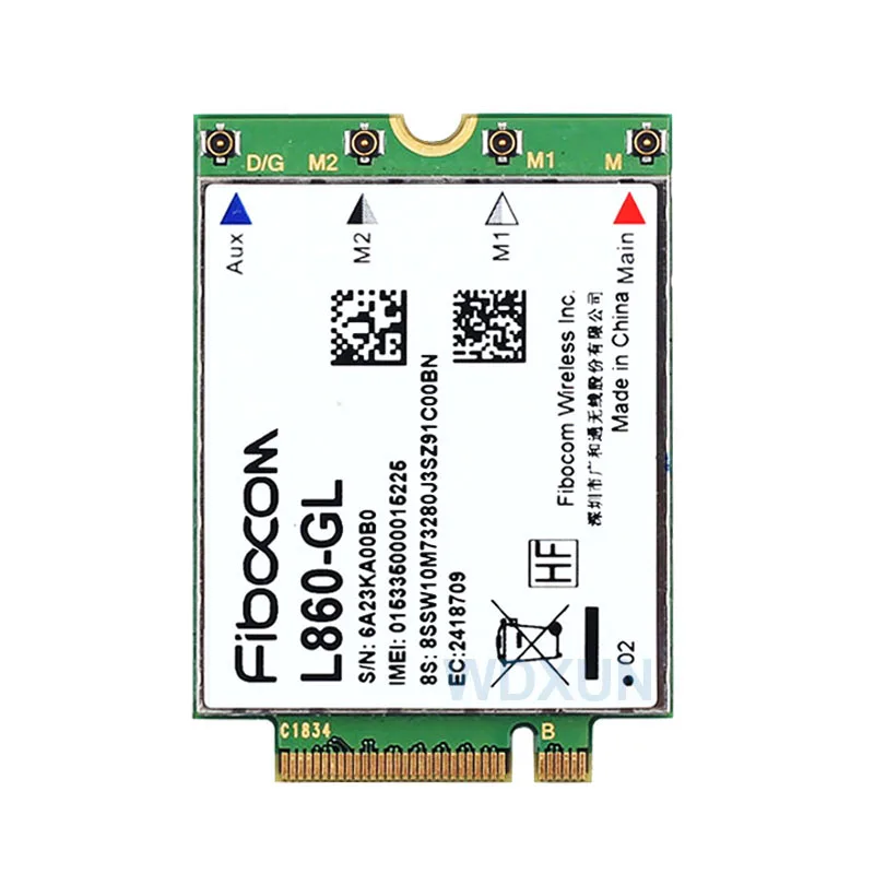 La carte M.2 de module de persévérance 4G L860-GL Fibocom prend en charge Lenovo ThinkPad P43S T490 fibre bronchcarbon 7e génération bronchYoga 4e génération