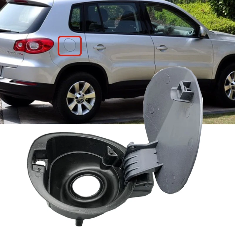 Roavia For 10-16 Tiguan Exterior Gas Fuel Oil Tank Cover Cap Petrol Diesel Case Lid Oil Fill Hole Decorative Housing Trim Hood