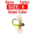 6PCS Size6 Green