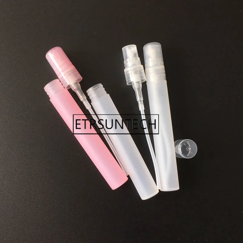 500pcs 5ML 10ML Empty Portable Atomiser Spray Bottles Perfume Makeup Cosmetic Plastic Containers