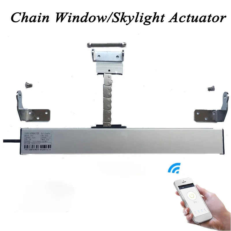 

3 line AC220V Smart Wifi Window Opener Tuya Motorized Chain Opener Window Actuator Skylight Casement Greenhouse Home Automation