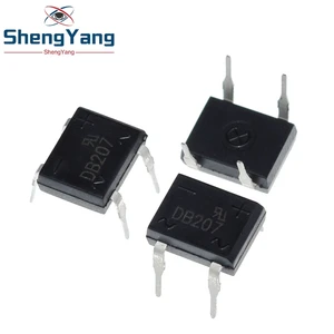 TZT 10pcs/lot diode bridge retifica DB207 DIP-4 DB207S DIP4 2A 1000V power diode rectifier 1000v electronic components