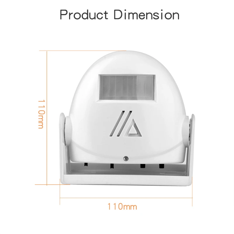 Wireless Visitor Customer Ding-Dong Door Chime Entry Alert Entrance Alarm Greeting Warning Doorbell Home Anti-theft Alarm IR