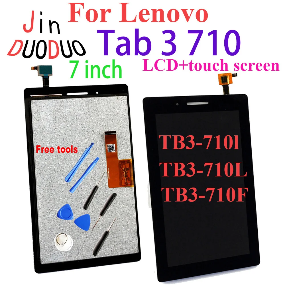 

ЖК-дисплей 7,0 дюйма для Lenovo Tab3 710, сенсорный экран, дигитайзер в сборе для Lenovo Tab3-710L, замена дисплея