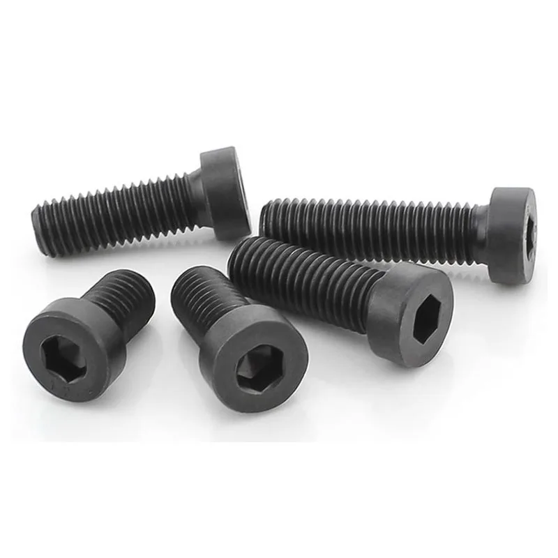 1/25 ชิ้น M3 M4 M5 M6 M8 M10 M12 M16 DIN7984 เกรด 8.8 เหล็กสีดํา Allen Hex ซ็อกเก็ตซ็อกเก็ตซ็อกเก็ตหกเหลี่ยมบางสั้นหมวกสกรูหัว Bolt