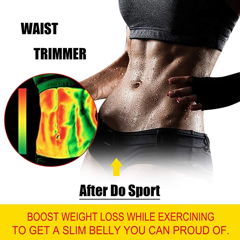 Sauna Taille Trainer Abnehmen Gürtel Männer Gym Fitness Cincher Bauch Korsett Schweiß Fett Brennen Frauen Body Shaper Gewicht Verlust – Detail 1