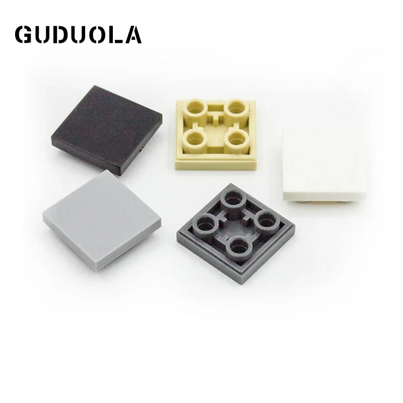 Guduola MOC Parts Tile 2x2 Inverted (11203) Building Block DIY Brick 50pcs/LOT