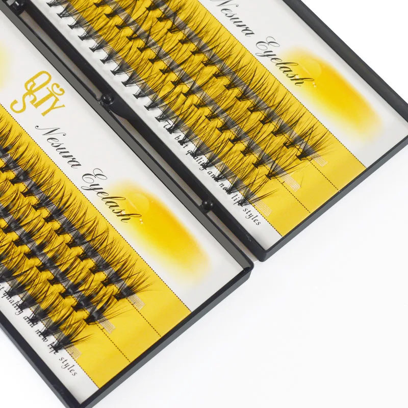 20D/30D Mink Eyelashes Extension C/D Curl 60 Bundes Fans Lashes Natural Clusters Eyelash Russian Volume Individual Makeup