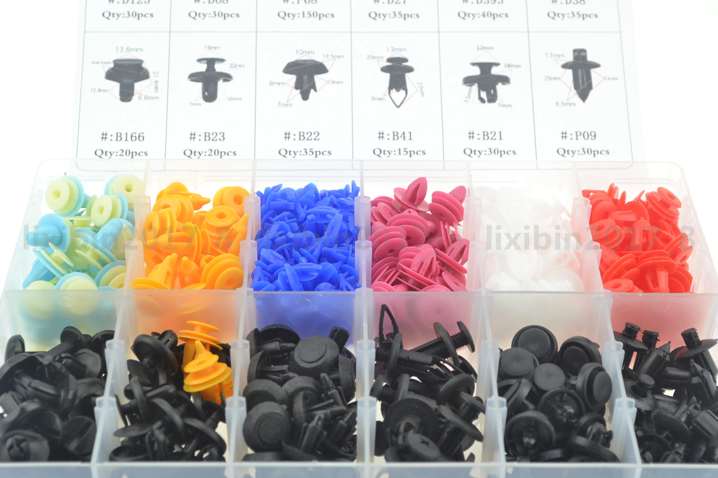 470pcs Auto Car Push Retainer Pin Rivet Trim Clip Panel Moulding Assortments Kit