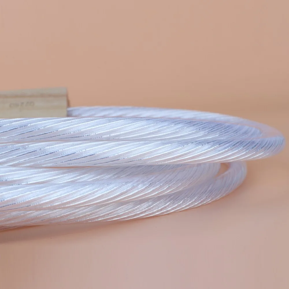 HIFI posrebrzany kabel głośnikowy High-end 5N OFC kabel głośnikowy rodowany wtyk bananowy 2 do 2 pojedynczy kabel 2 do 4 Biwire