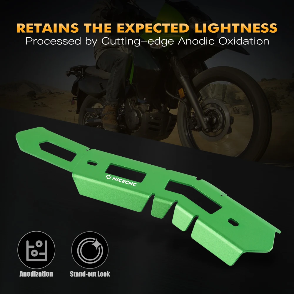 Cubierta protectora del silenciador del escudo térmico de escape para Kawasaki KLR650 KLR 650 2008-2018 2009 2010 2011 2012 protector del tubo del cabezal de escape