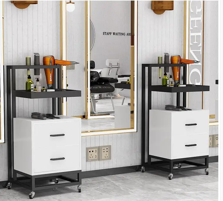 Hair salon tool cabinet hair salon tool car barbershop shelf beauty salon wheelbarrow hair dresser