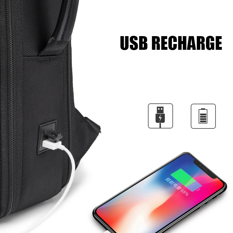 BANGE Brand Fashion Business Backpack For Men Travel Notebook Laptop Backpack Bags 15.6 inch Anti theft Male Mochila For Teens