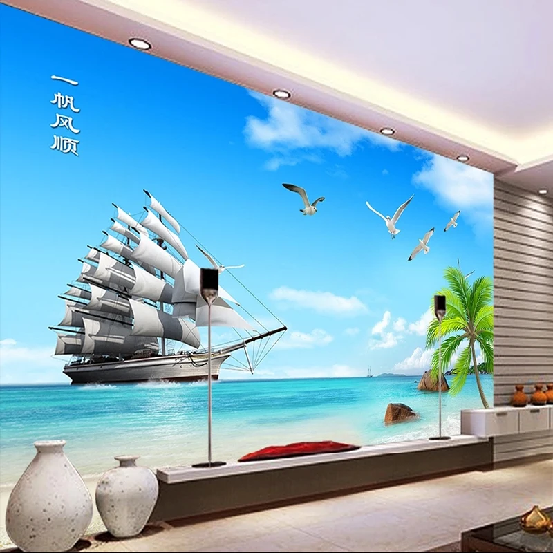 Custom 3D Mural Any Size Photo Wallpaper TV Background Wall Painting Background Stickers Papel De Parede Tapety Fresco Tapety