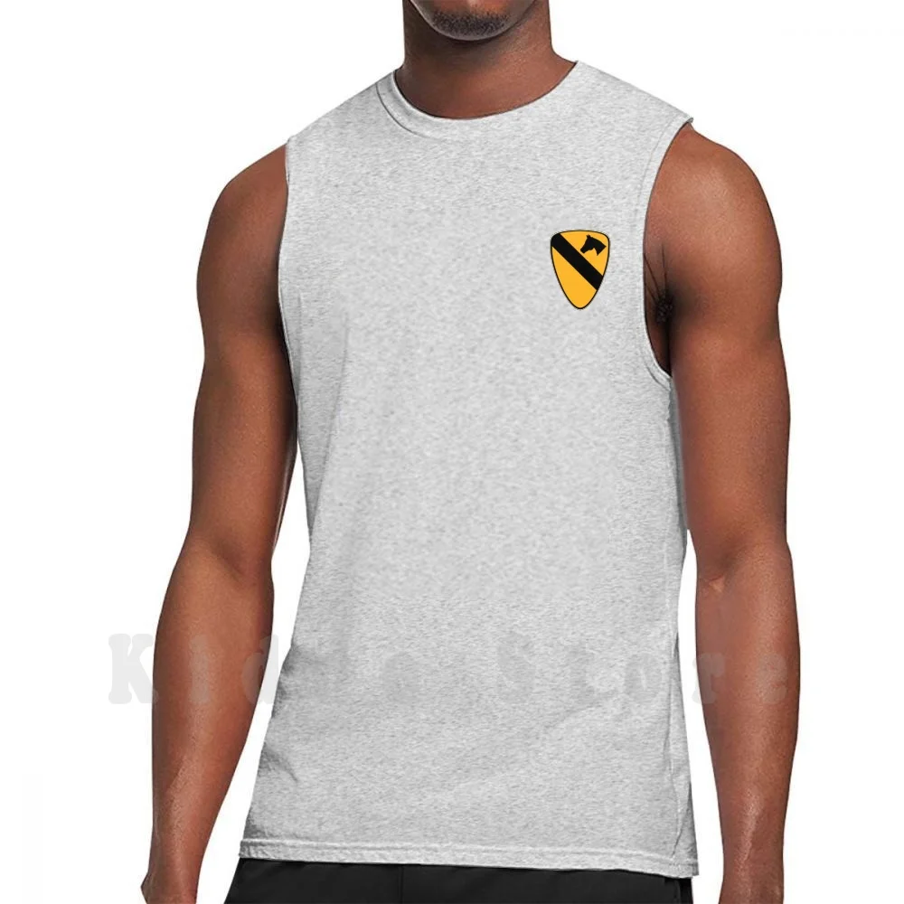 1st Cavalry Tank Tops Vest 100% Cotton Iraq Veteran Army 1st Cavalry Division Division Cavalry 1st Vietnam First Team