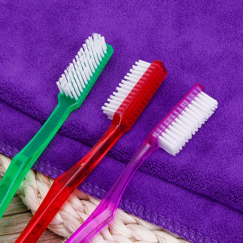 6x  Nano Dental Care Premium Hard Toothbrush Bristle Tooth Brush Set For Adult