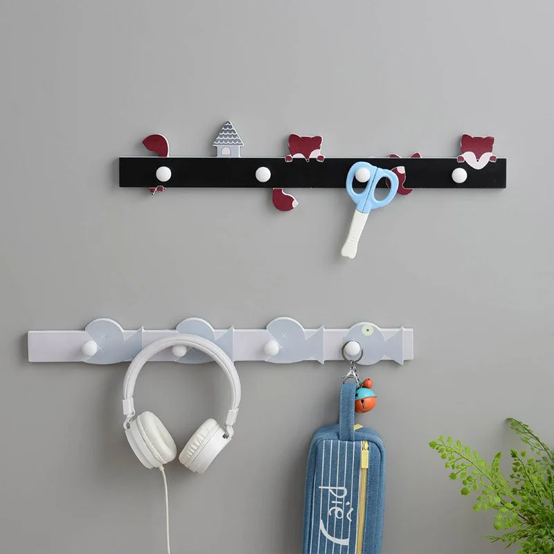 Creative Kids Room Hooks Decorative Hooks for Baby Room Nordic Hooks Hangers Home Decorations Children Wall Hooks Decor Hanger