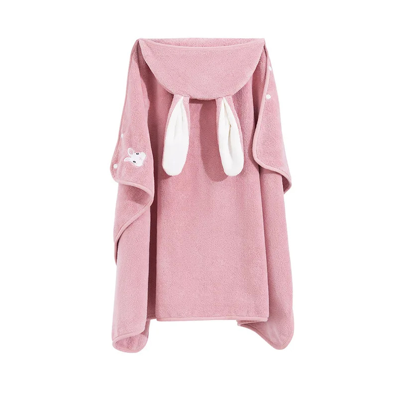 

Baby Bathrobe Hooded Crib Blanket Coral Fleece Newborn Swaddle Wrap Super Soft Children Beach Bath Towel Home Cloak Animal Cape