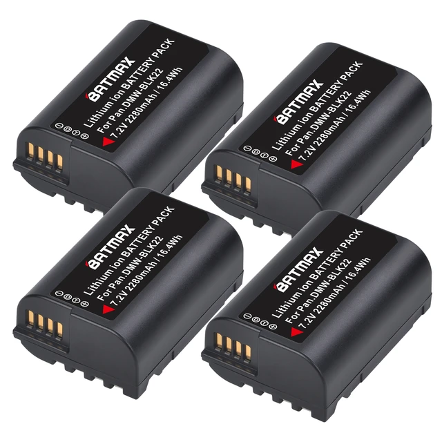 4X 2280mAh DMW-BLK22 DMW BLK22 Battery + LED Dual Charger for Panasonic  LUMIX DC-S5 DC-S5K Cameras - AliExpress 44