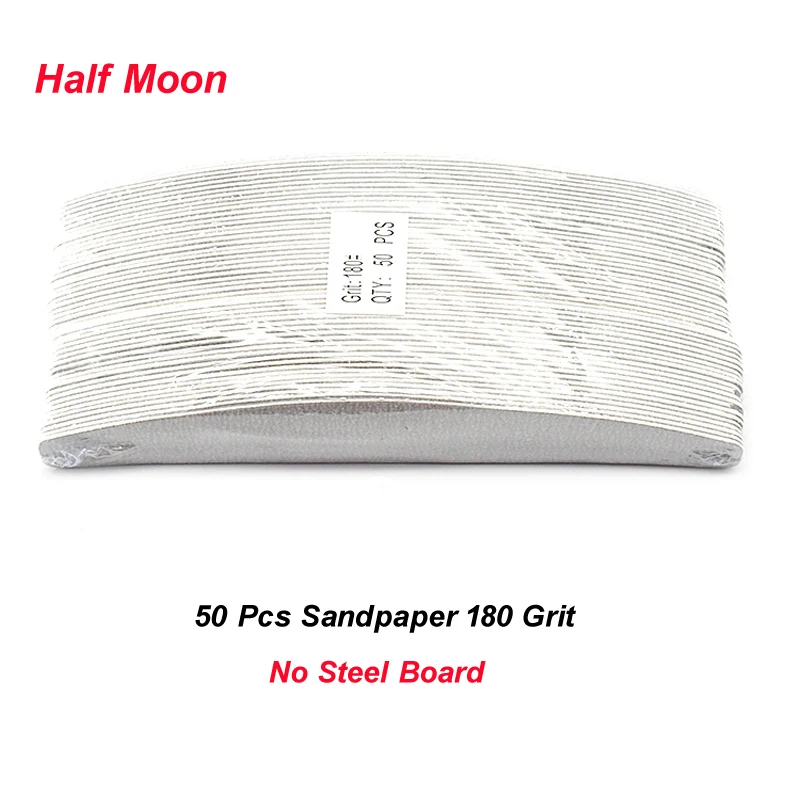50 Teile/los Austauschbare Nagelfeile Starkes Schleifpapier Pediküre Limetten Professionelle Abnehmbare Pads Mit Metall Bord Für Maniküre Werkzeuge