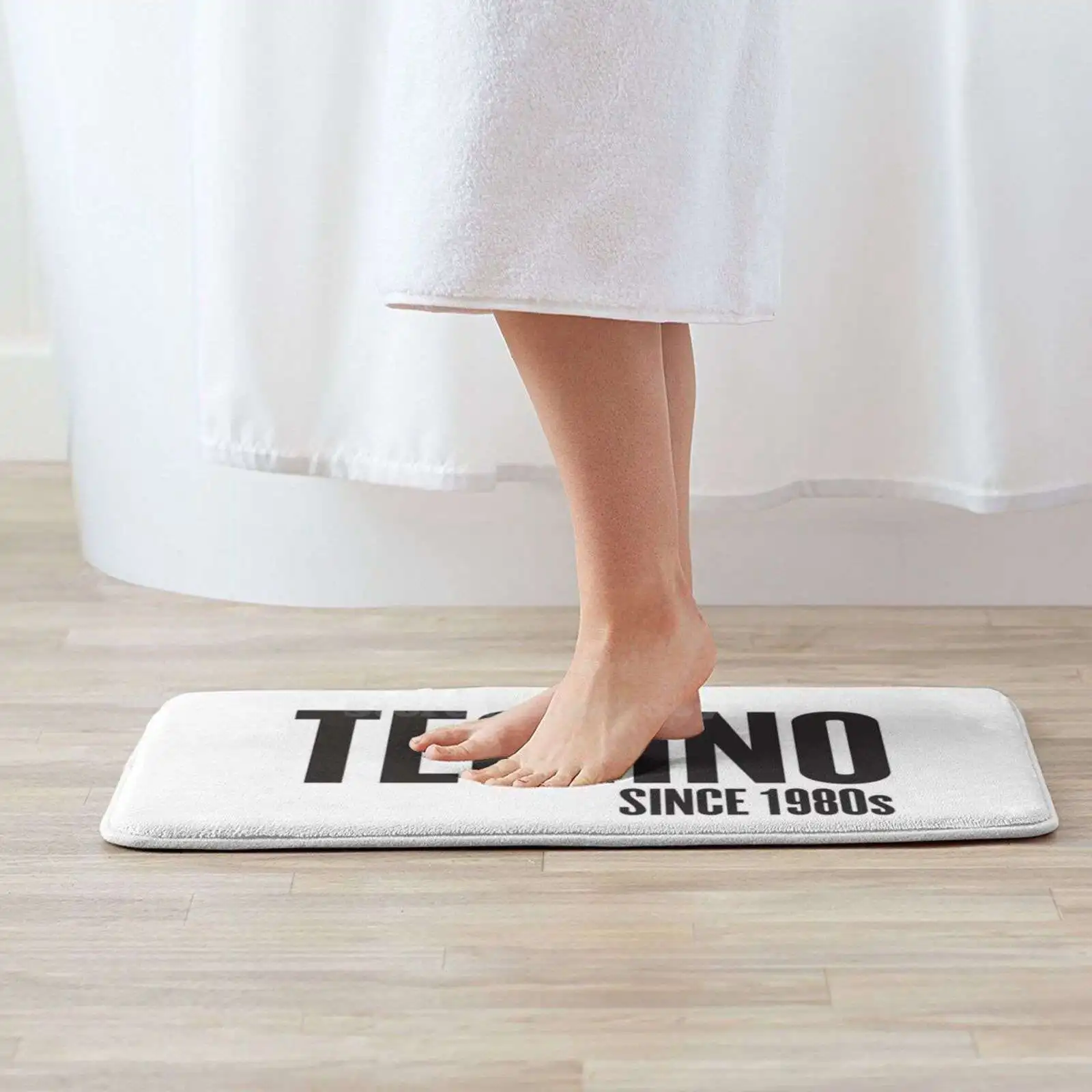 Techno Since 1980S Soft Cushion Home Carpet Door Mat Car Rug Techno Music Tech House Edm Electronic Dance Music Raves Festivals