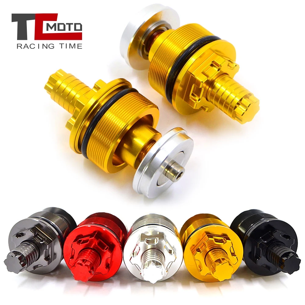 Front Shock Absorber Screw Fork Cover Cap Preload Adjusters Bolts for Yamaha XJ600 XJ6N XT600 XT400 XVS1100 XVS650 FZS600 Fazer