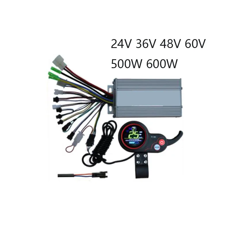 

LH-100 E-Scooter Brushless Controller Thumb Throttle with Display 24V-48V 500W 600W Kits for Ebike/Escooter