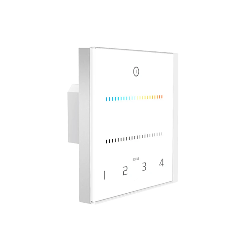 controlador de temperatura de tira led ltech cor 010v 2ch 86 mm parede ct painel tactil cct controle de escurecimento branco ect2 novo 01