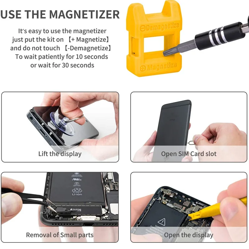 คอมพิวเตอร์ชุดซ่อม,122 In 1 Magnetic แล็ปท็อปไขควงชุดไขควงชุดไขควงแม่นยำ,ขนาดเล็ก Impact Screw Driver Set