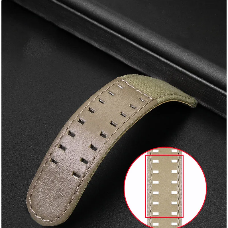 for Hamilton Khaki Navy Khaki Field H68201993 H38416111 Genuine Leather Nylon Watchband 20mm 22mm for Citizen Seiko Watch Strap